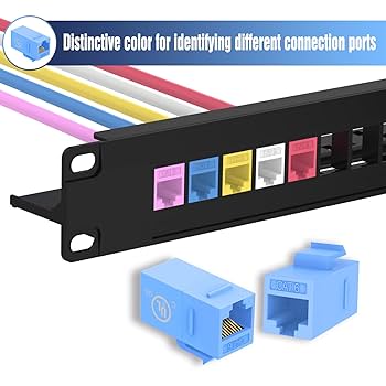 MM6 LC コンプ VCE Keystone RJ45 Coupler Cat6 UL Listed, Ethernet Inline